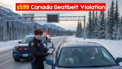 New Canada Traffic Rule: $599 Seatbelt Violation Charges Begin 15 December